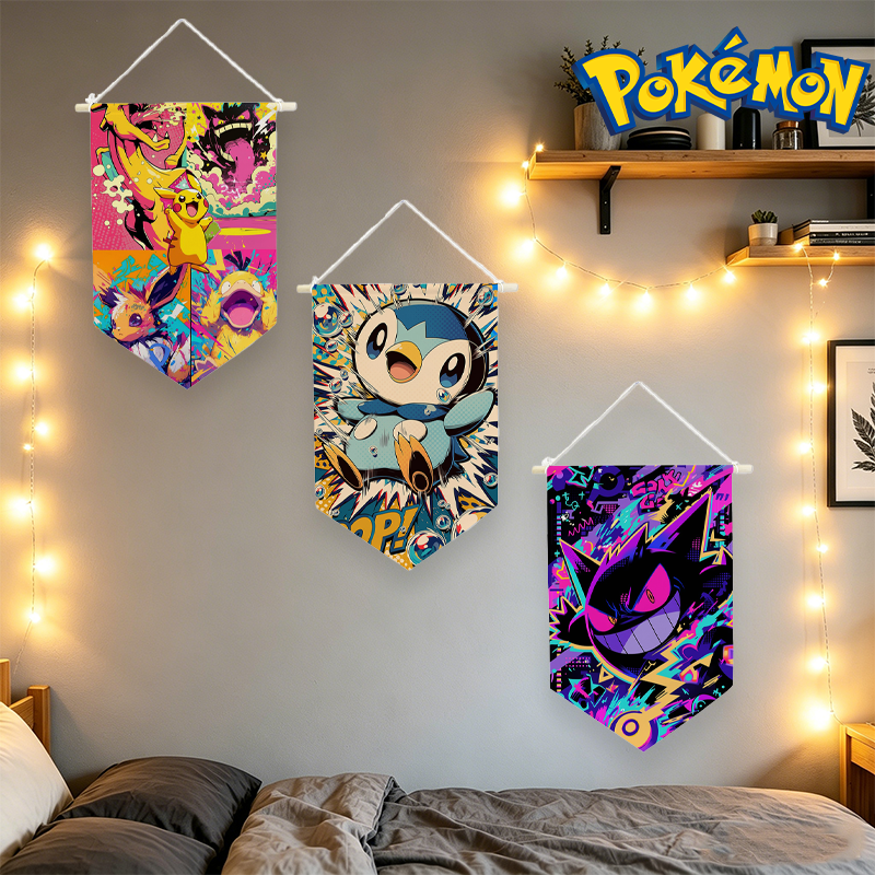 Home Decor Manufacturers - Pokemons Hanging Cloth Anime Print Wall