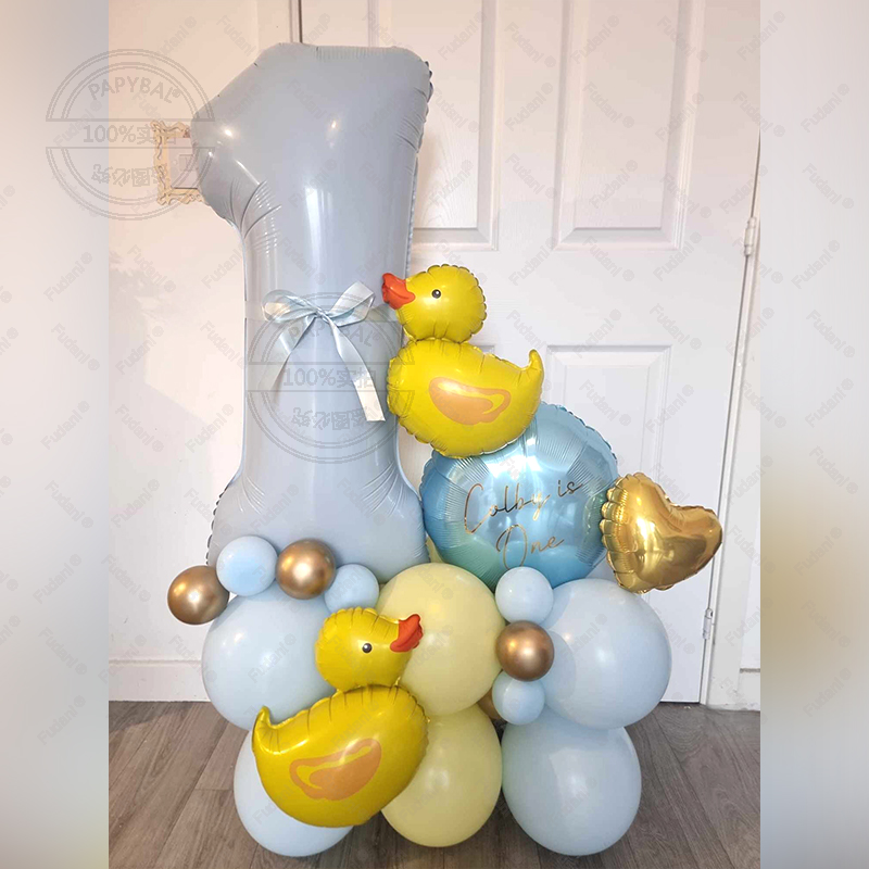 Home Decor Duck - 27pcs Mini Duck Balloon Arch Garland