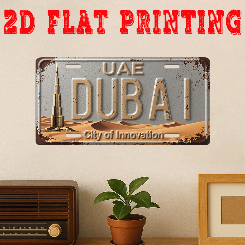Home Decor Uae - Tin Sign - Dubai UAE City