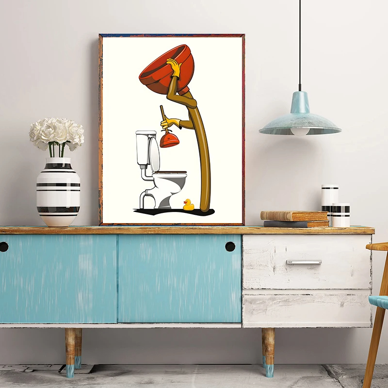1PCS Frameless Fun Bathroom An – обзор и цена Home Decor Duck