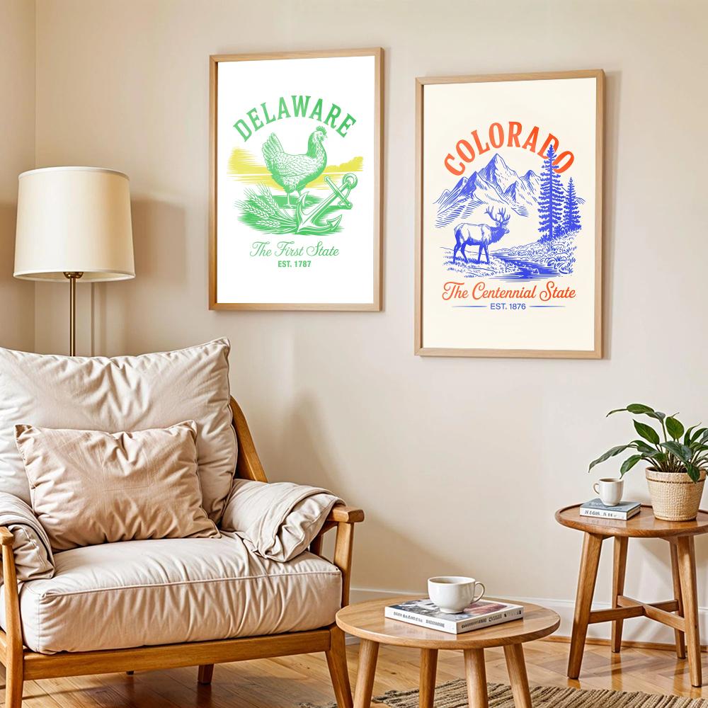 Animal Us States Art Design Po – обзор и цена Home Decor Design Ideas