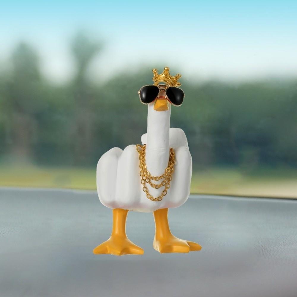 Cute Resin Mid-Finger Duck Dec – обзор и цена Home Decor Duck