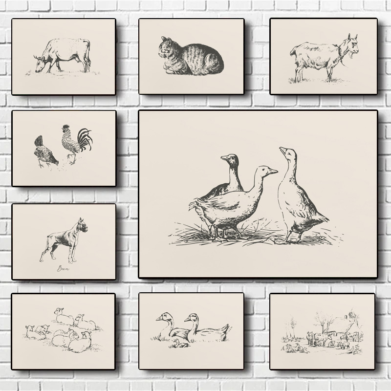 Antique Farm Animals Duck Shee – обзор и цена Home Decor Duck