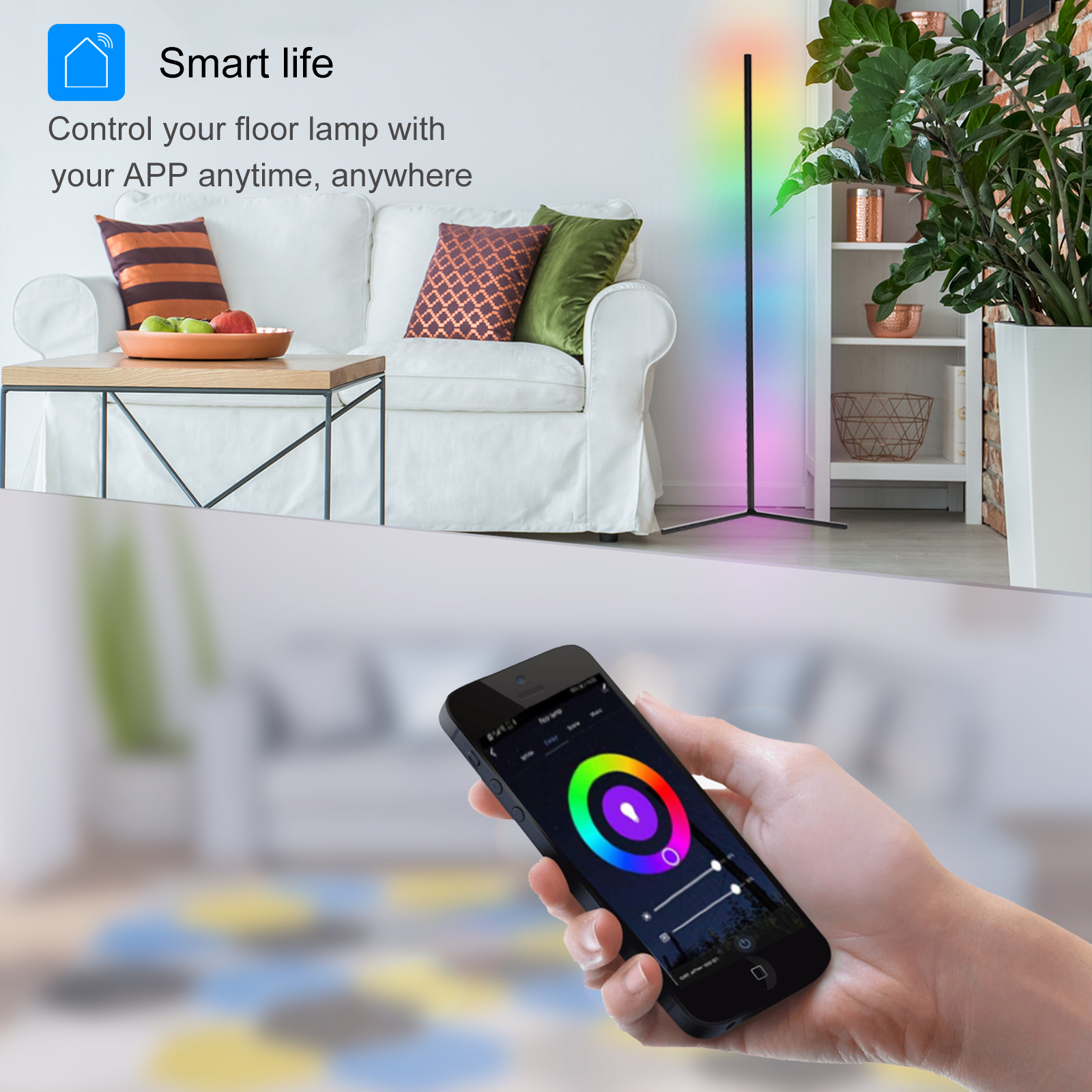 Tuya RGBIC LED Floor Lamp 180C – обзор и цена Home Decor Free App