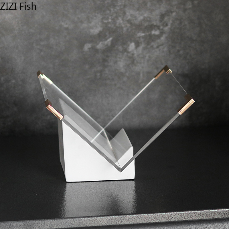 Marble Acrylic Magazine Rack D – обзор и цена Aesthetic Bookend