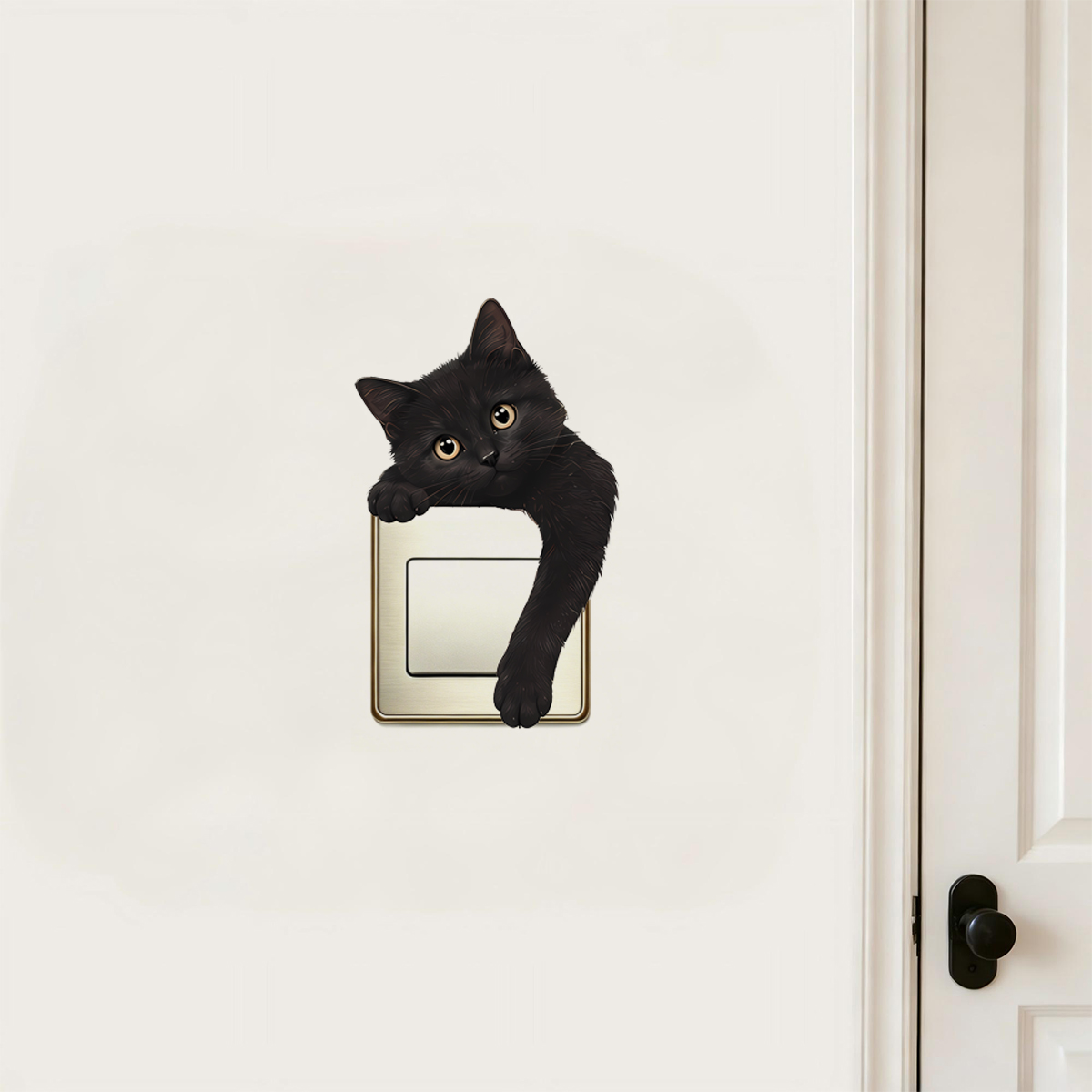 Cute Black Cat Light Switch Wa – обзор и цена Home Decor Outlet