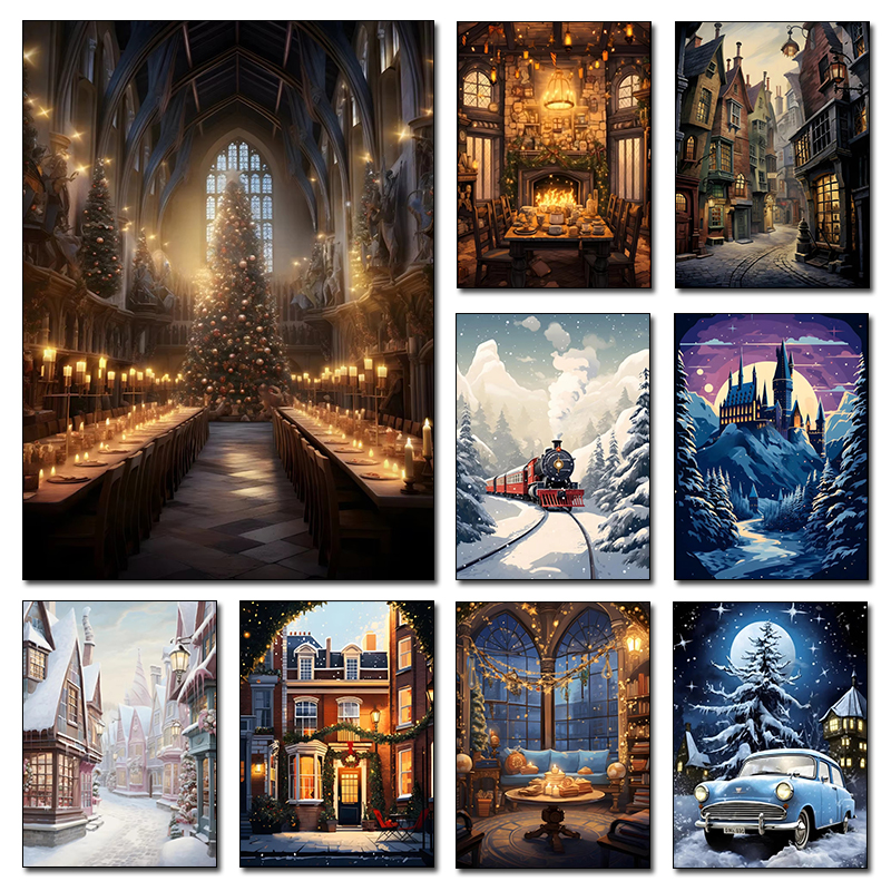 Christmas Magic School Castle  – обзор и цена Home Decor Express