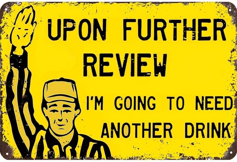 Funny Tin Football Sign for Ho – обзор и цена Review Home Decor