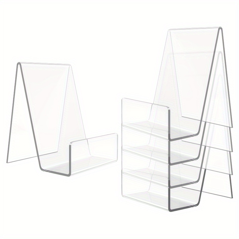 4/8pcs Transparent Acrylic Sta – обзор и цена Aesthetic Bookend