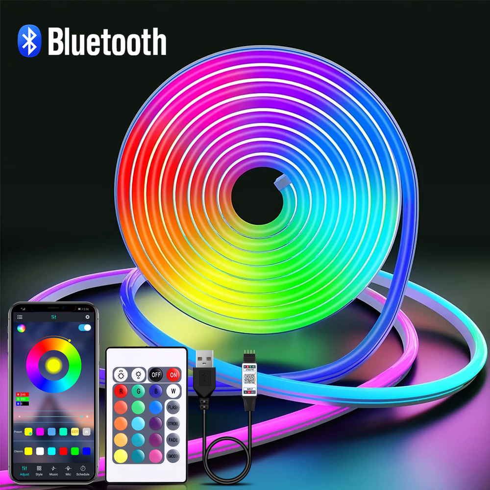 5V USB RGB Neon LED Strip Wate – обзор и цена Home Decor Free App