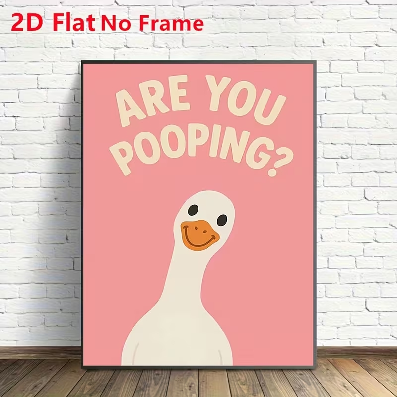 Modern Pink Are You Pooping Qu – обзор и цена Home Decor Duck