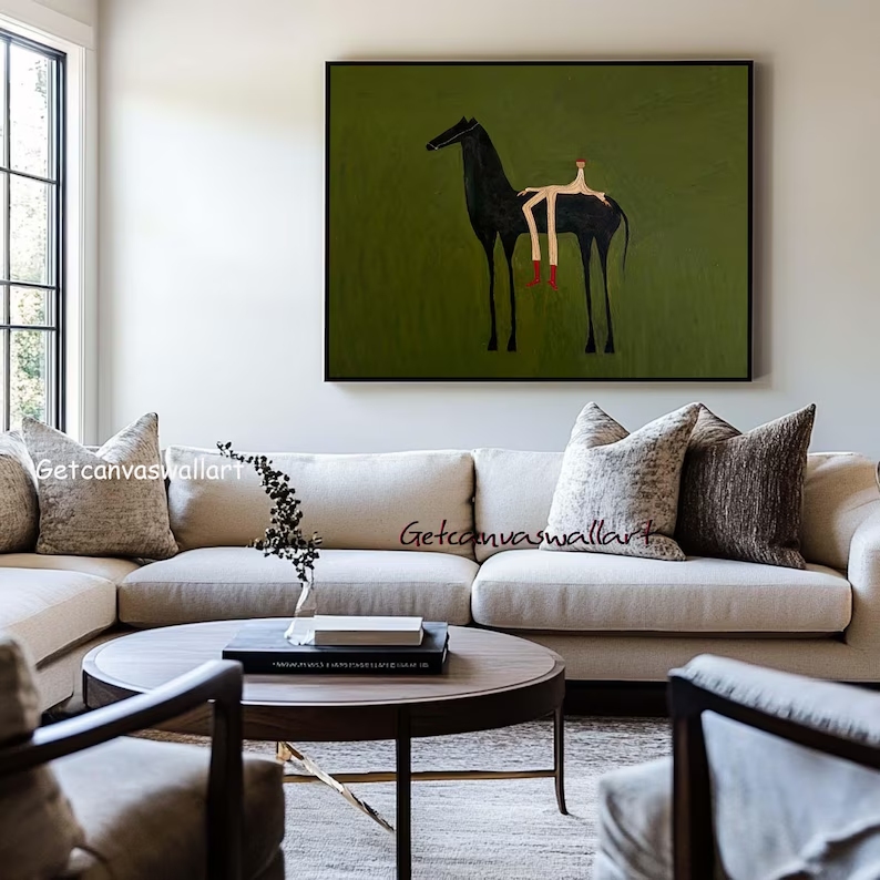 Modern Abstract Western Horse  – обзор и цена Home Decor Mod