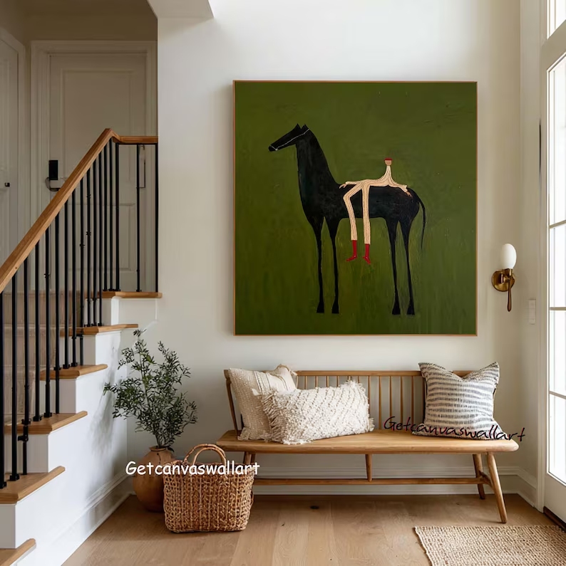 Modern Abstract Western Horse  – обзор и цена Home Decor Mod