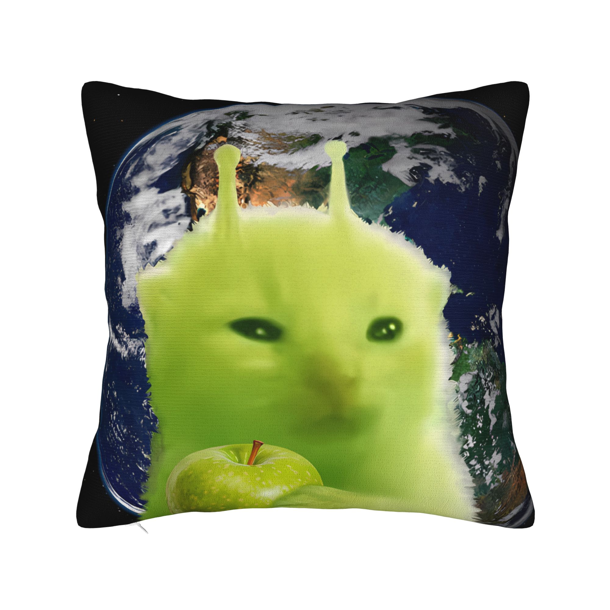 Green Alien Cat Meme Pillow Co – обзор и цена Home Decor Design Ideas