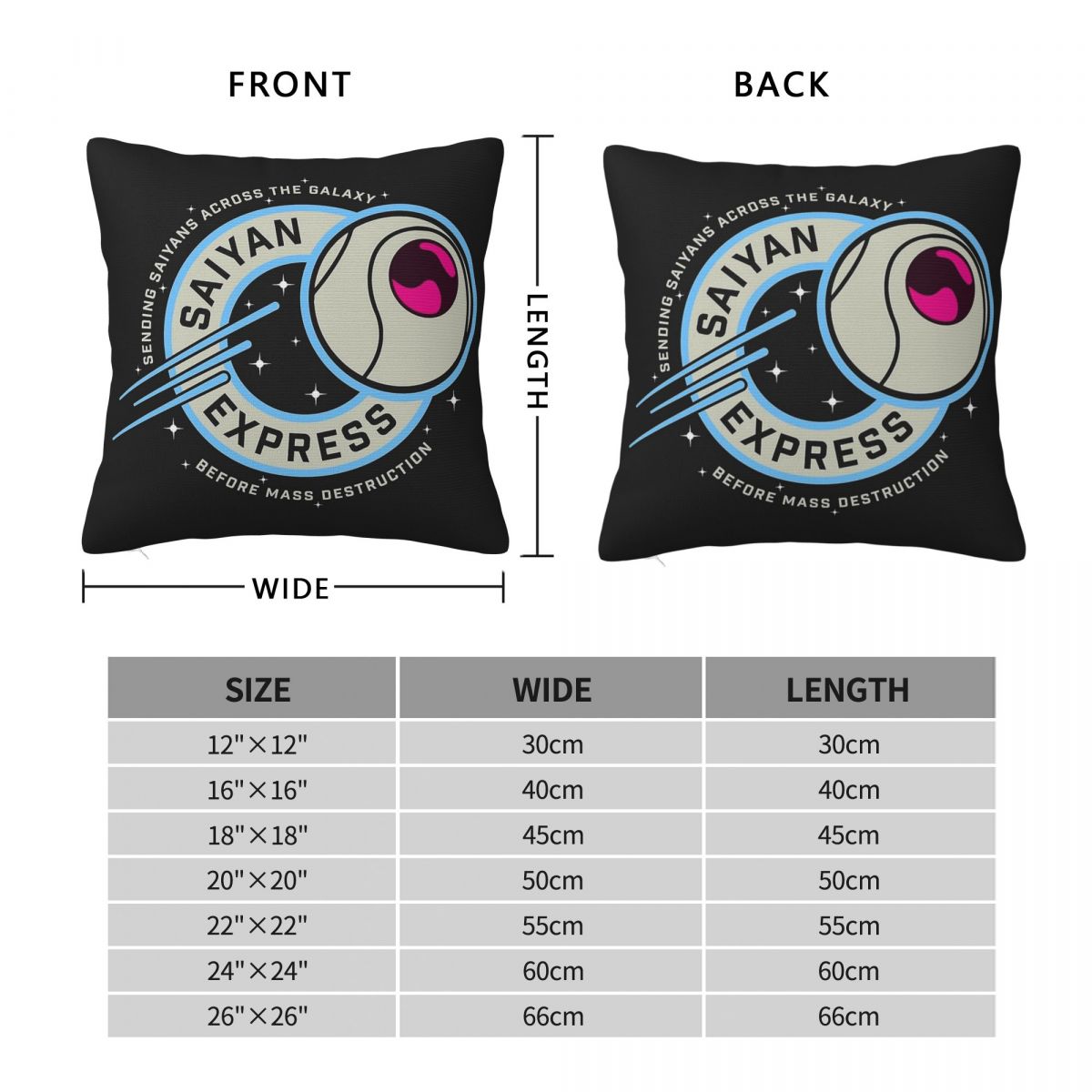 Saiyan Express Badge Pillowcas – обзор и цена Home Decor Express